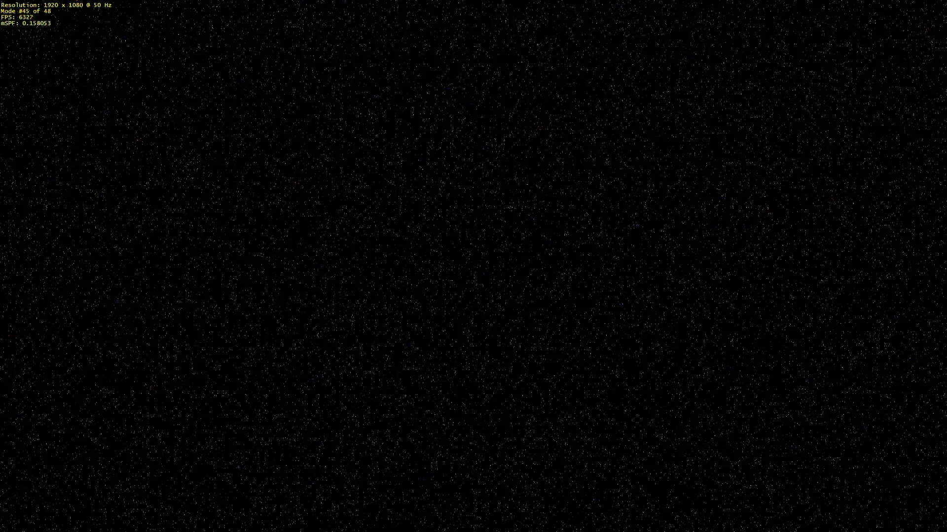 Starfield in Fullscreen